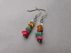 Náhrdelník - černý a modrý