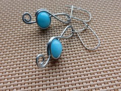 Náhrdelník - černý a modrý