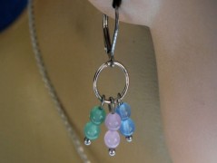 Náhrdelník - černý a modrý