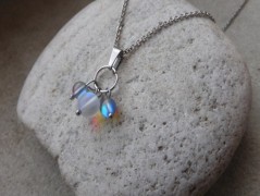 Náhrdelník - černý a modrý