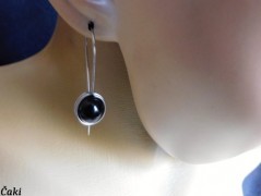 Náhrdelník - černý a modrý