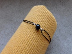 Náhrdelník - černý a modrý