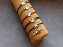 Náhrdelník - černý a modrý