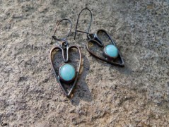 Náhrdelník - černý a modrý