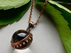 Náhrdelník - černý a modrý