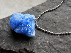 Náhrdelník - černý a modrý