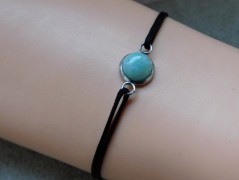 Náhrdelník - černý a modrý