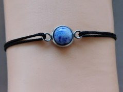 Náhrdelník - černý a modrý