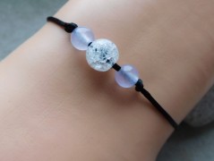 Náhrdelník - černý a modrý