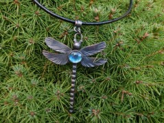 Náhrdelník - černý a modrý