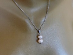 Náhrdelník - černý a modrý