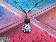 Náhrdelník - černý a modrý