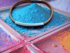 Náhrdelník - černý a modrý