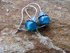 Náhrdelník - černý a modrý