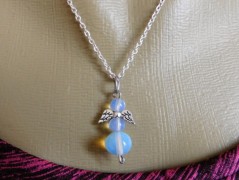 Náhrdelník - černý a modrý