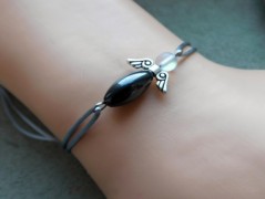 Náhrdelník - černý a modrý