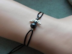 Náhrdelník - černý a modrý