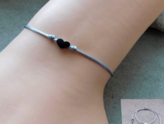 Náhrdelník - černý a modrý