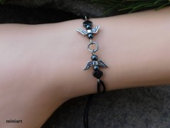 Náhrdelník - černý a modrý