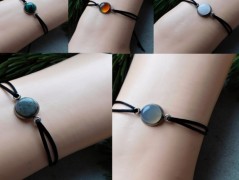 Náhrdelník - černý a modrý