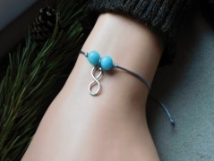 Náhrdelník - černý a modrý