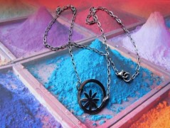 Náhrdelník - černý a modrý