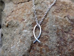 Náhrdelník - černý a modrý