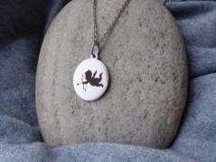 Náhrdelník - černý a modrý