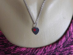 Náhrdelník - černý a modrý