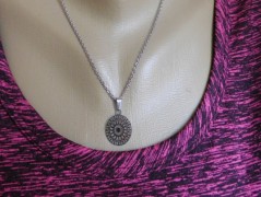 Náhrdelník - černý a modrý