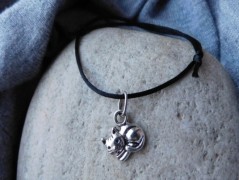 Náhrdelník - černý a modrý