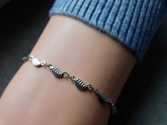 Náhrdelník - černý a modrý