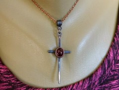 Náhrdelník - černý a modrý