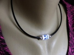 Náhrdelník - černý a modrý