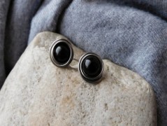 Náhrdelník - černý a modrý