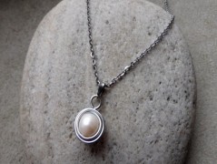 Náhrdelník - černý a modrý