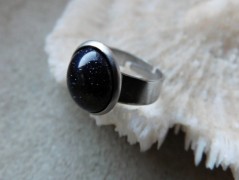 Náhrdelník - černý a modrý