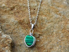 Náhrdelník - černý a modrý