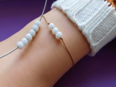 Náhrdelník - černý a modrý