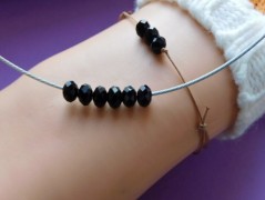 Náhrdelník - černý a modrý