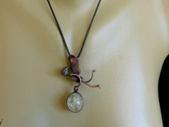 Náhrdelník - černý a modrý