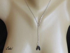 Náhrdelník - černý a modrý