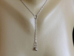 Náhrdelník - černý a modrý