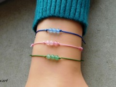 Náhrdelník - černý a modrý