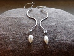 Náhrdelník - černý a modrý