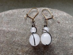 Náhrdelník - černý a modrý