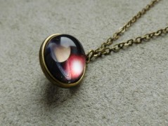 Náhrdelník - černý a modrý