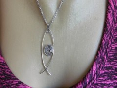 Náhrdelník - černý a modrý