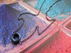 Náhrdelník - černý a modrý