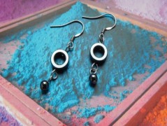 Náhrdelník - černý a modrý